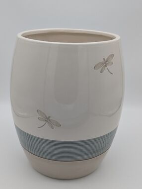 Shalimar Dragonfly Ceramic Wastebasket